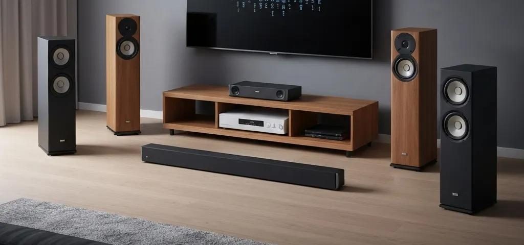 The Best Guide of speaker installation in 2026 2 Modern home theater setup featuring various speaker types for optimal audio experience