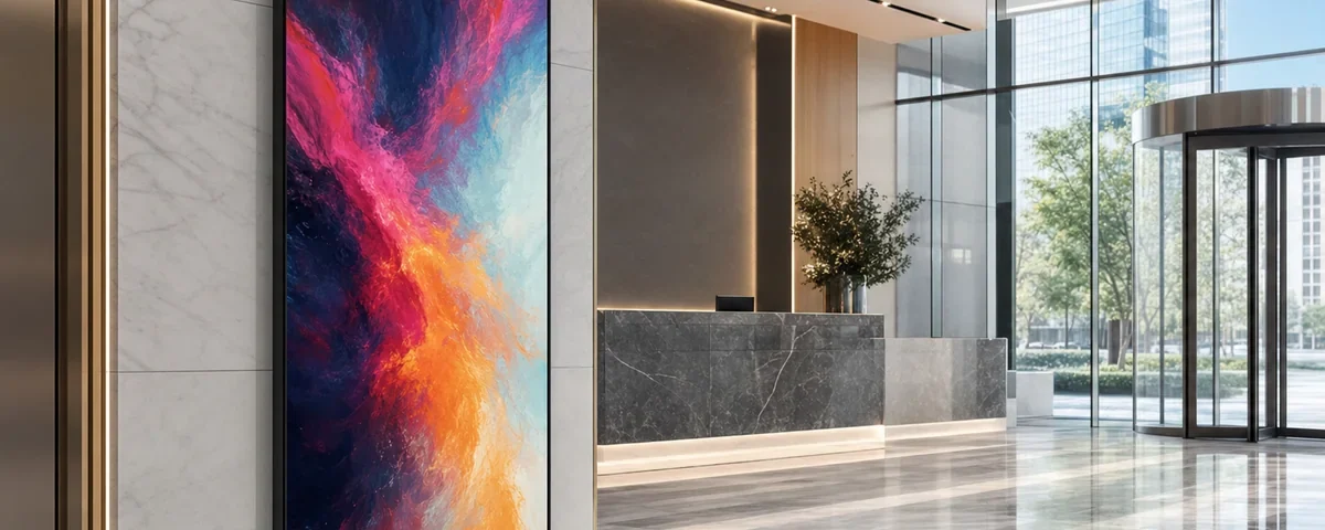 Digital Signage Houston Businesses ROI and Best Practices 2 Digital signage Houston businesses lobby display