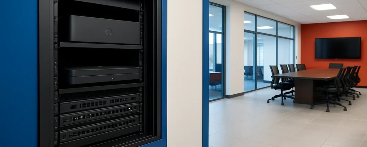 Commercial AV installation in a Texas office