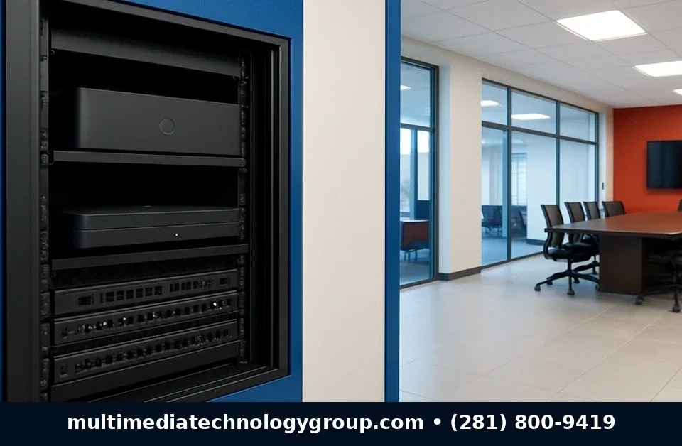 Commercial AV installation in a Texas office